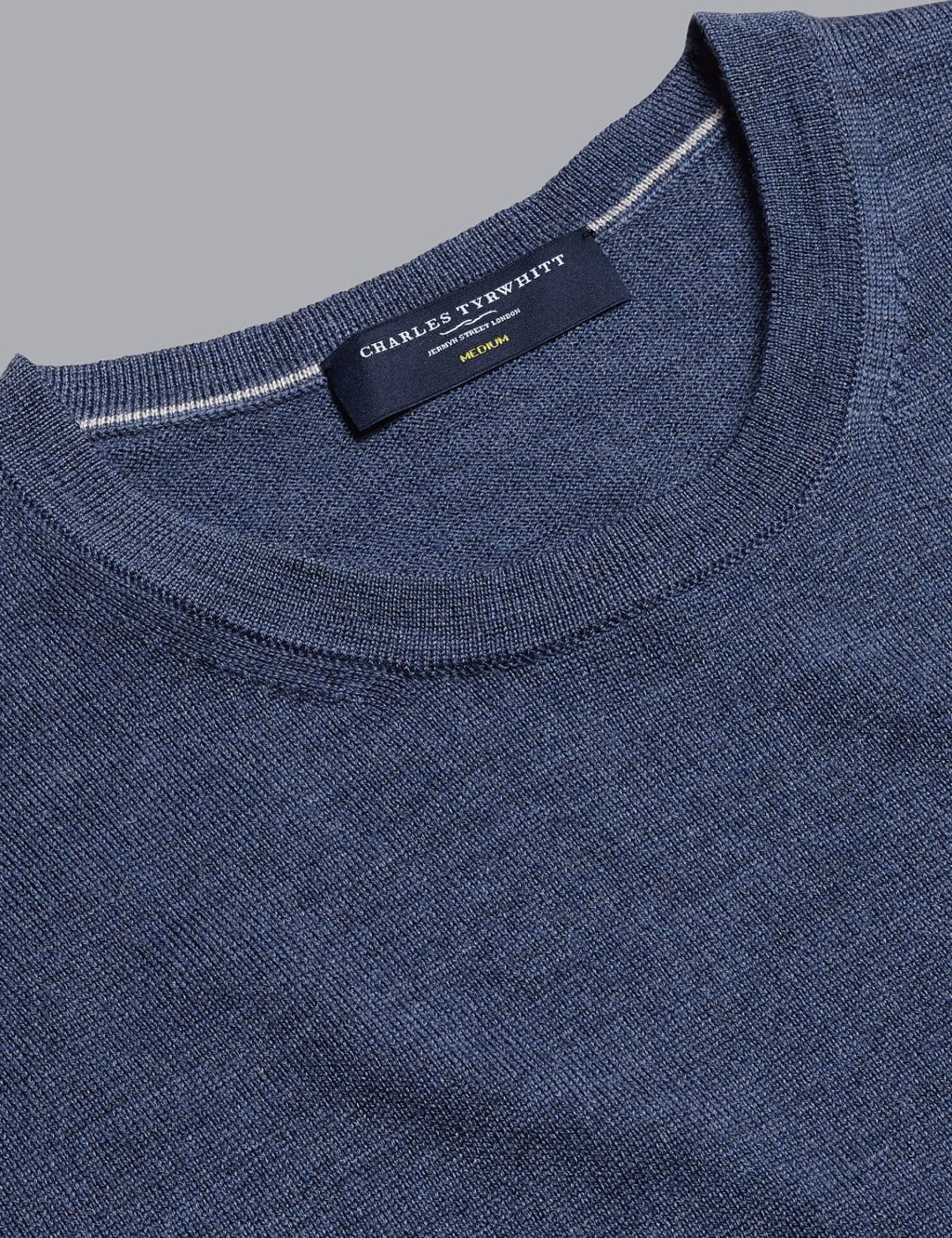 Pure Merino Wool Crew Neck Jumper 6 of 6