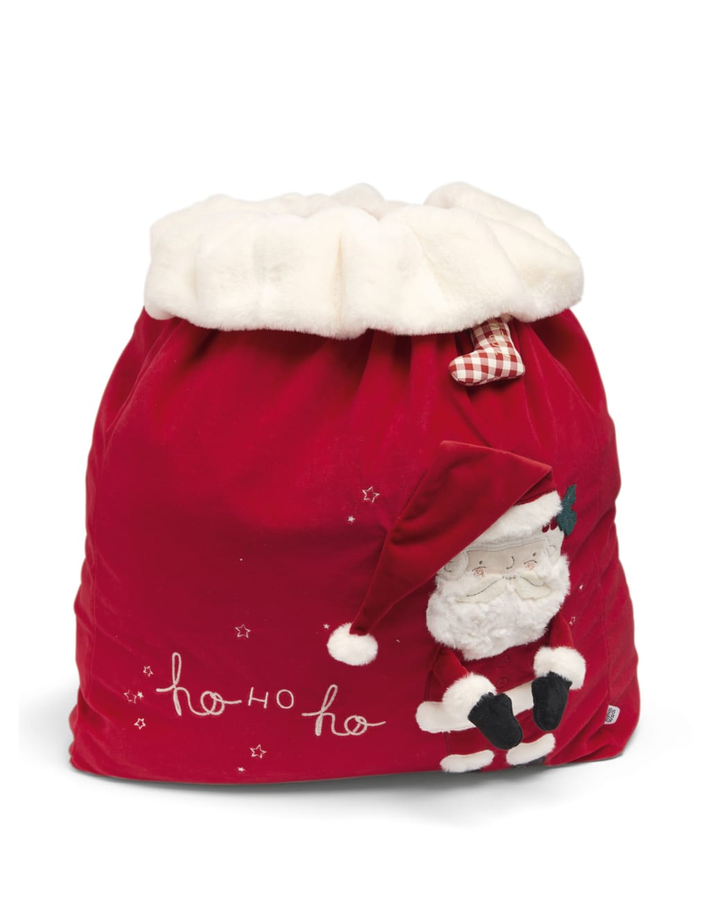 Large Velour Santa Christmas 2024 Sack 3 of 3
