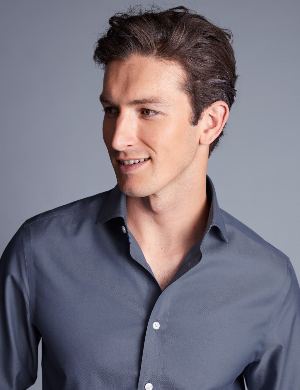 Slim Fit Non Iron Pure Cotton Twill Shirt 4 of 6