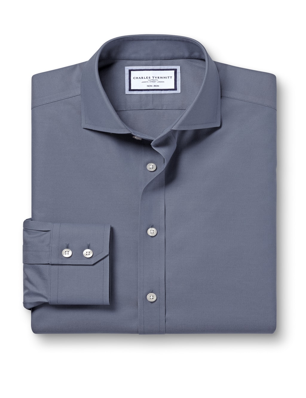 Slim Fit Non Iron Pure Cotton Twill Shirt 2 of 6