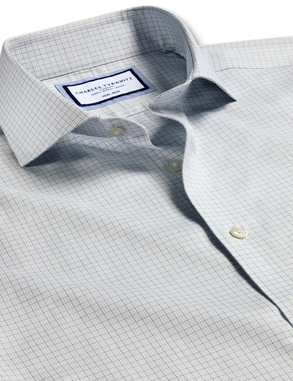 Slim Fit Non Iron Pure Cotton Check Shirt 5 of 6