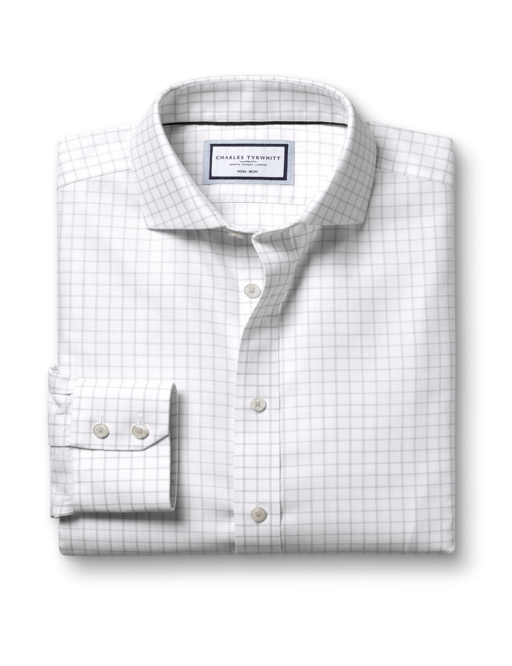 Slim Fit Non Iron Pure Cotton Check Shirt 2 of 6