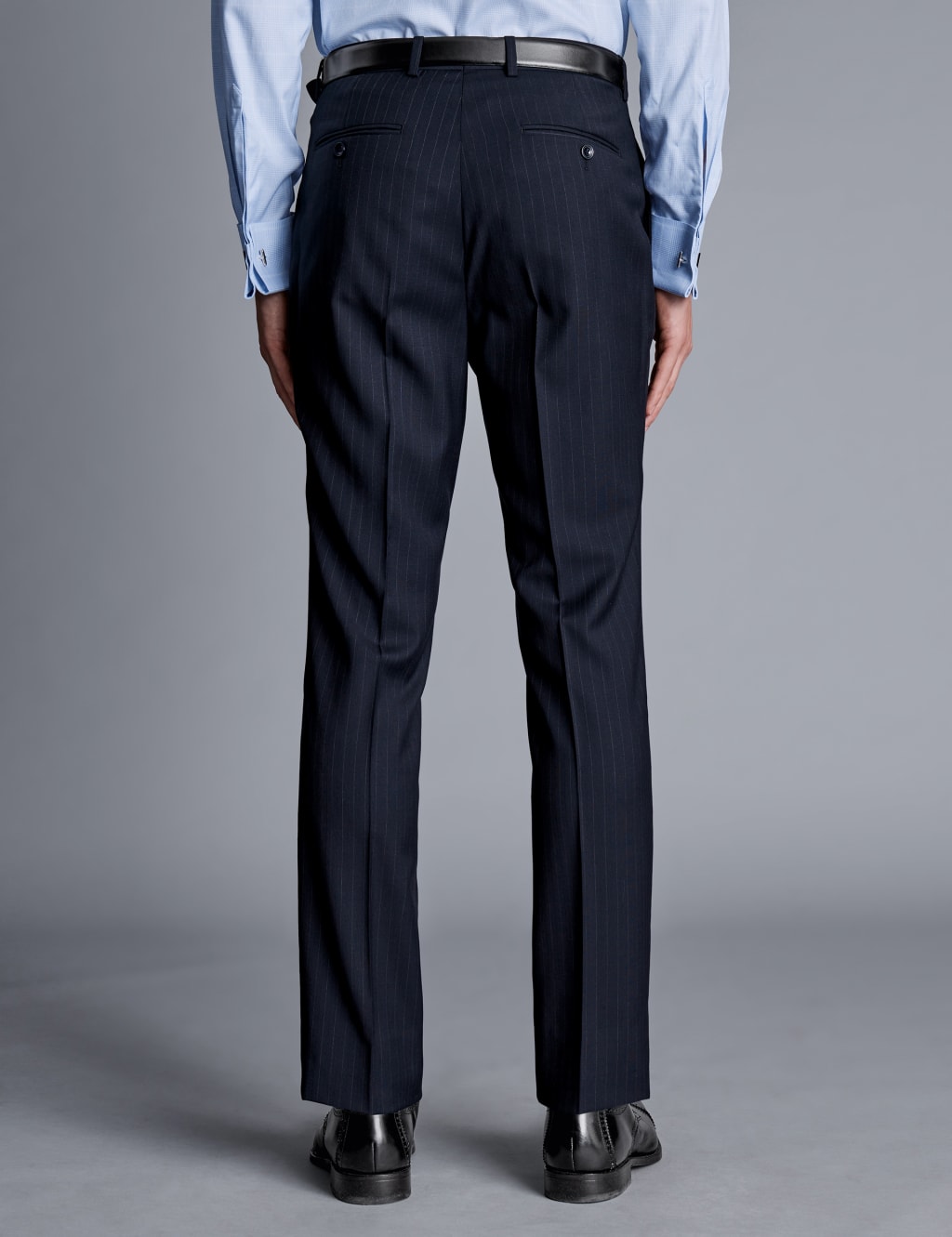Slim Fit Pure Wool Flat Front Trousers 2 of 2