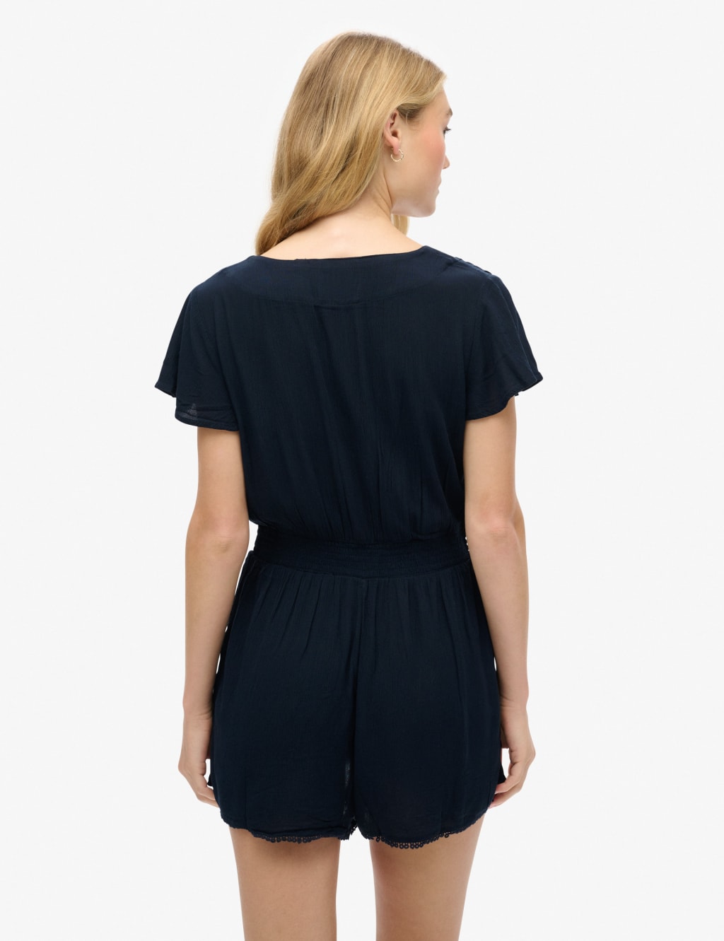 Floral Button Front Short Sleeve Playsuit 4 of 7