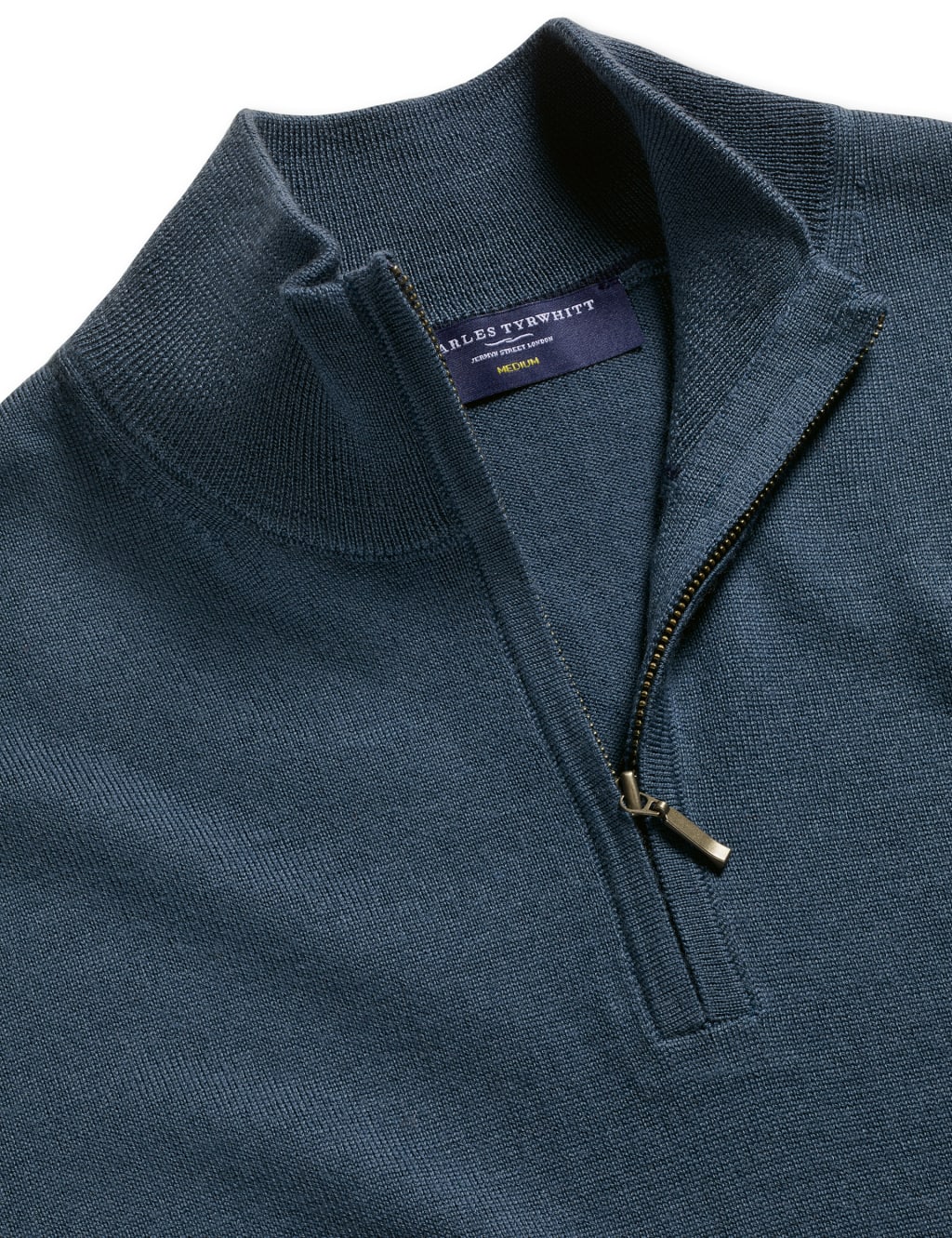 Pure Merino Wool Half Zip Jumper 1 of 2