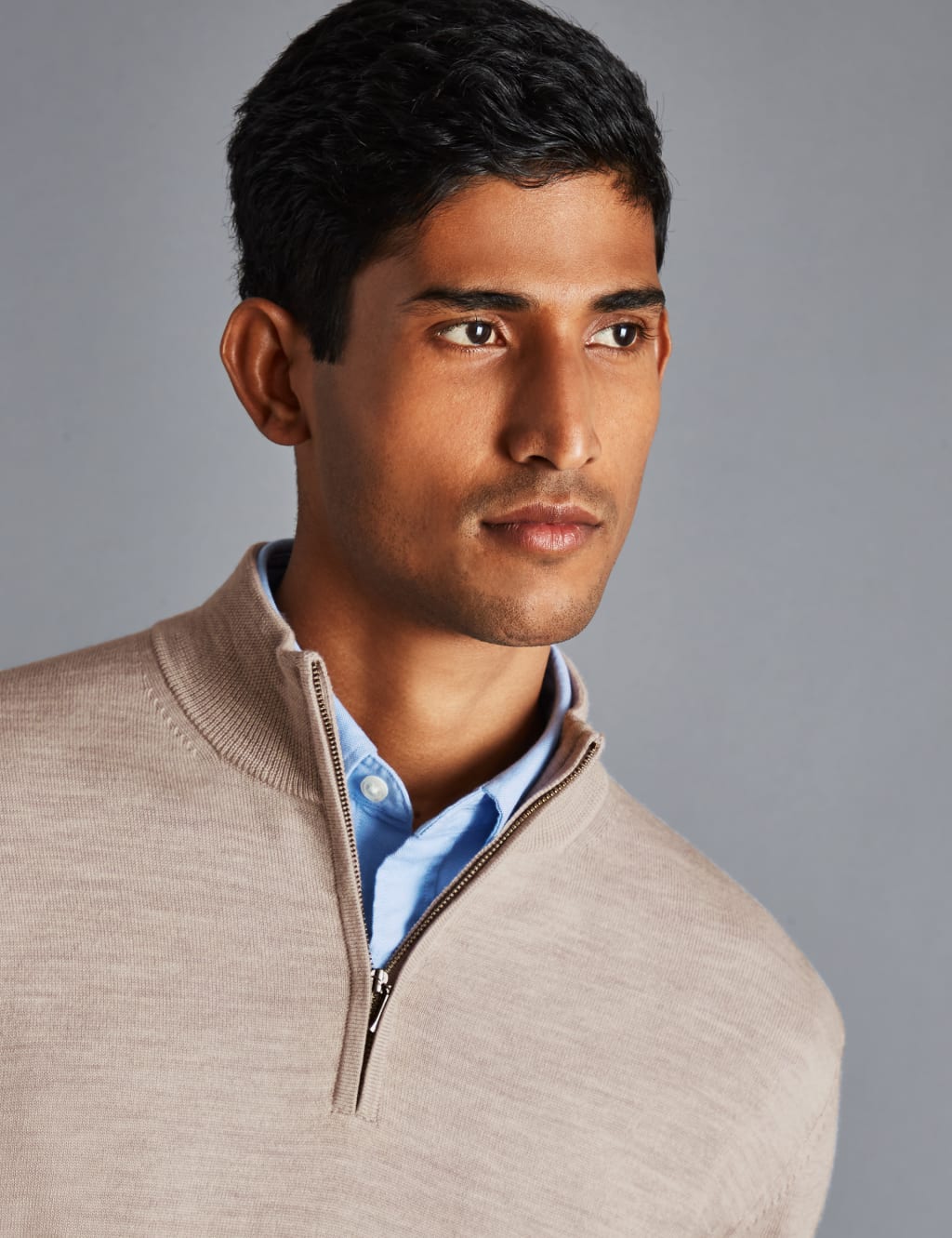 Pure Merino Wool Half Zip Jumper 3 of 3