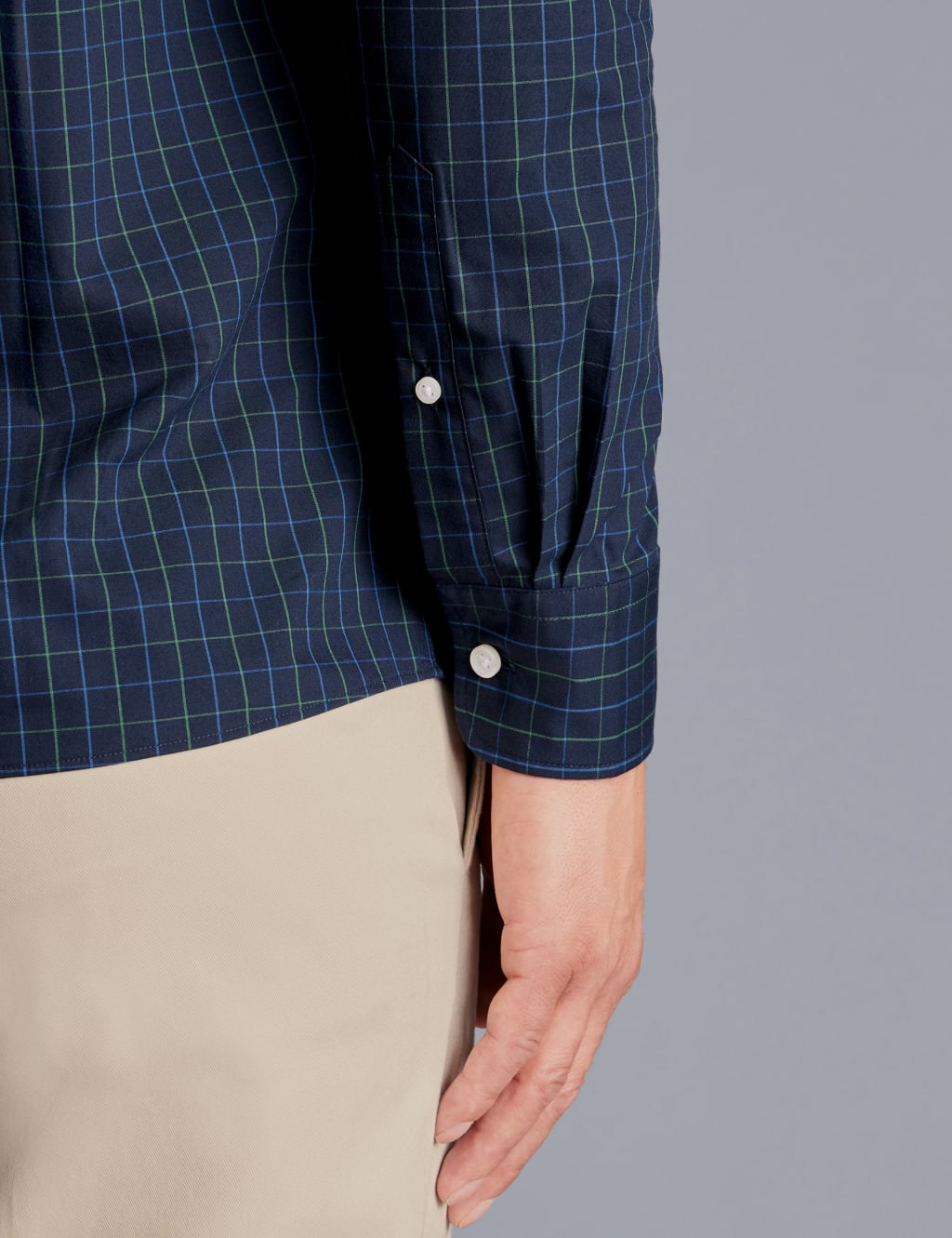 Slim Fit Non Iron Pure Cotton Check Shirt 5 of 6