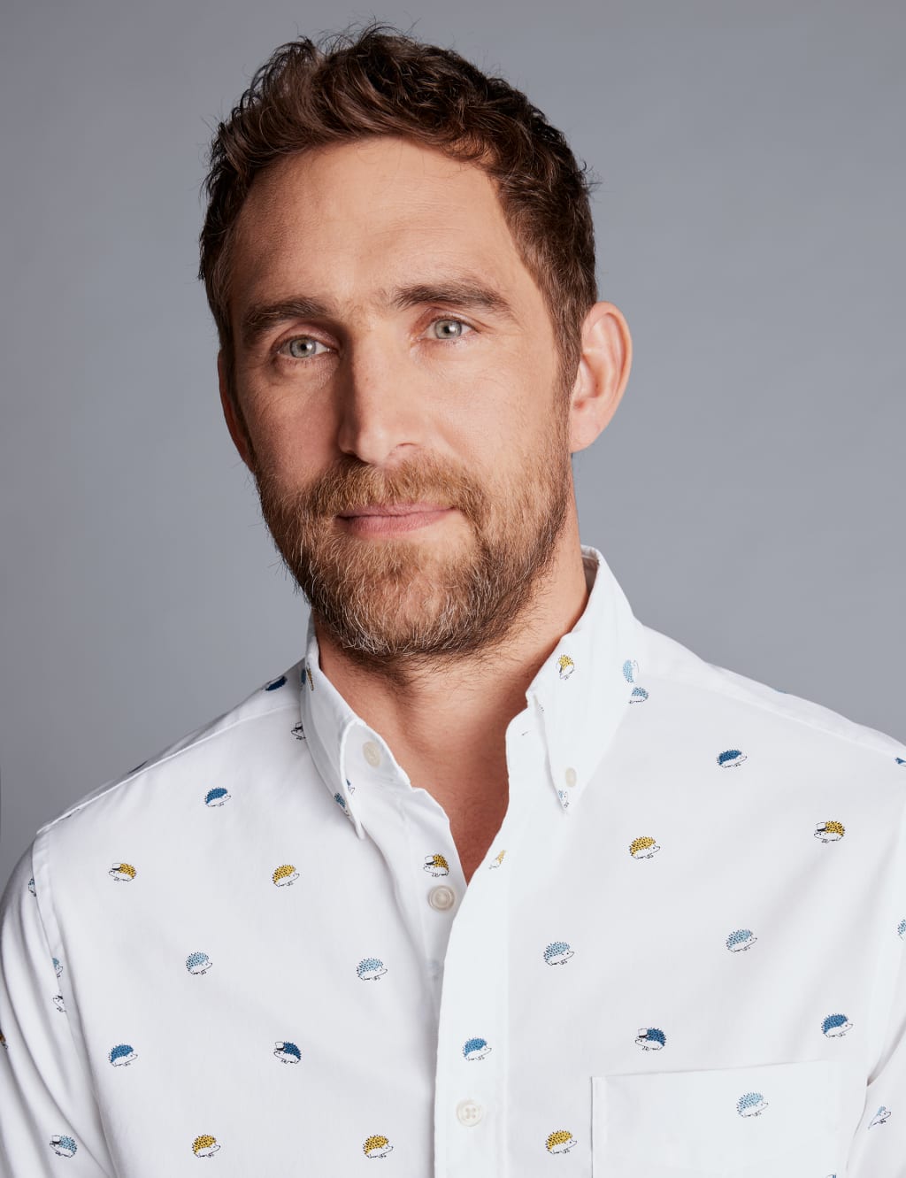 Slim Fit Non Iron Pure Cotton Print Shirt 3 of 6