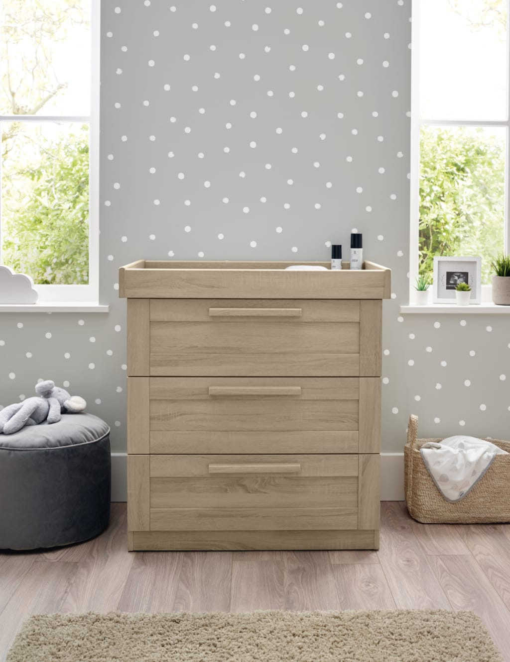 Atlas 3 Piece Cotbed Range with Dresser and Wardrobe 7 of 9