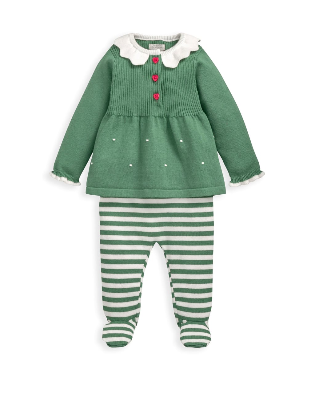 Elf Christmas Knit Top & Leggings (0-1 Yrs) 2 of 7