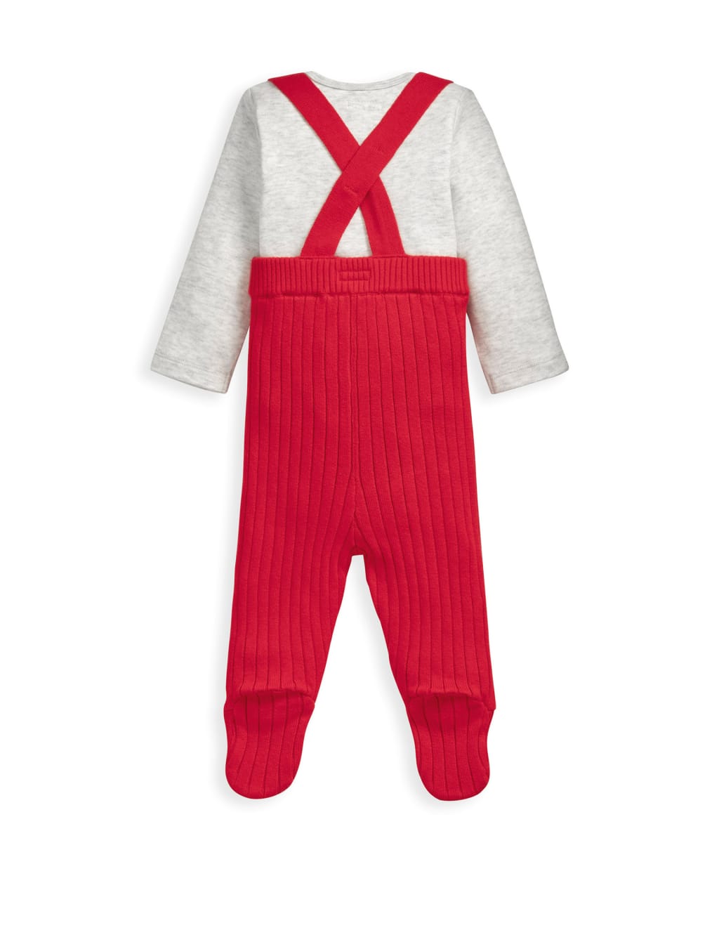 Santa Baby Christmas Bodysuit & Dungaree Set (0-1 Yrs) 3 of 6