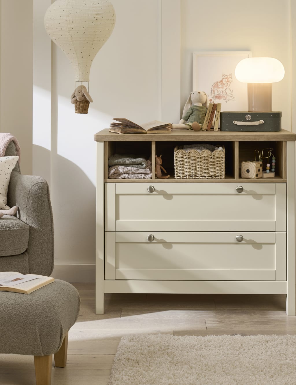 Harwell 2 Piece Cotbed Set with Dresser 8 of 9