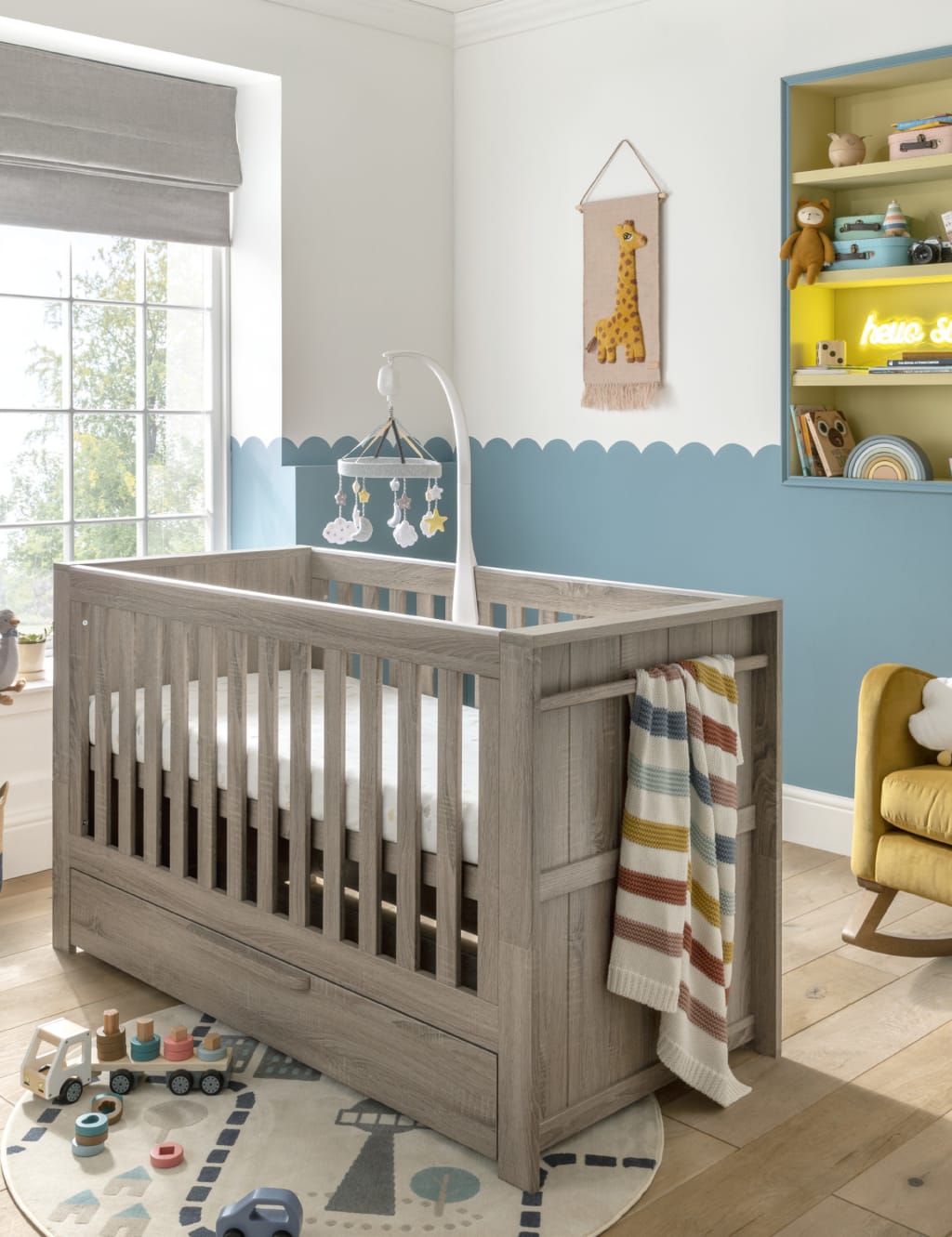 Franklin 3 Piece Cotbed Range with Dresser and Wardrobe Mamas Papas M S