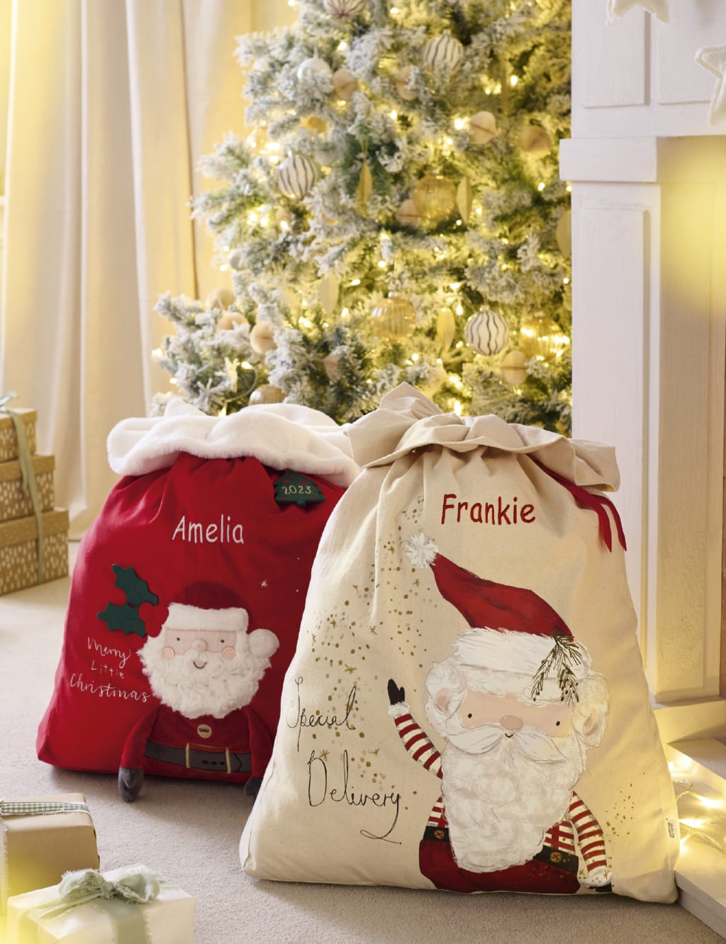 Large christmas santa bags 2025