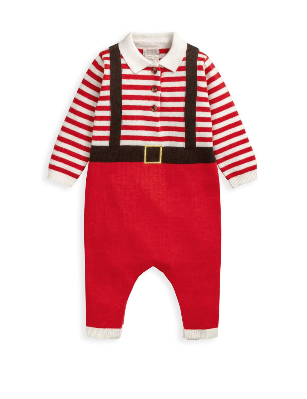 Santa Christmas Knitted Romper (0-18 Mths) 2 of 6