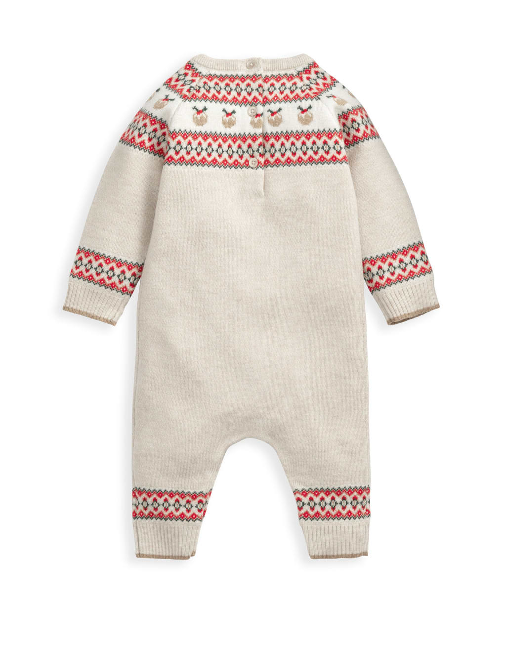 Fairisle Christmas Knitted Romper (0-18 Mths) 2 of 3