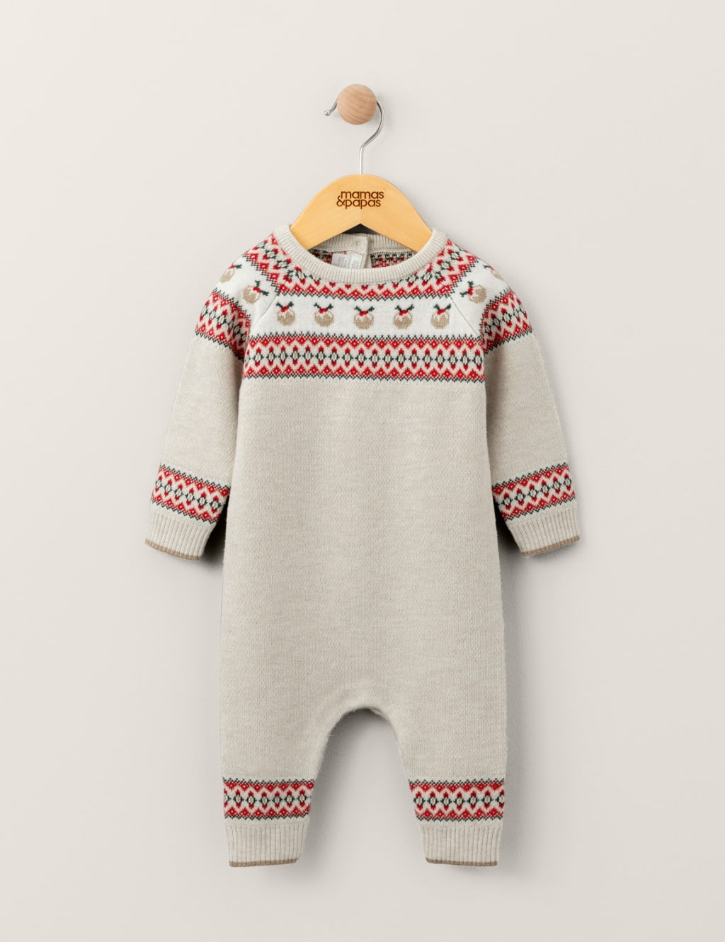 Fairisle Christmas Knitted Romper (0-18 Mths) 3 of 3