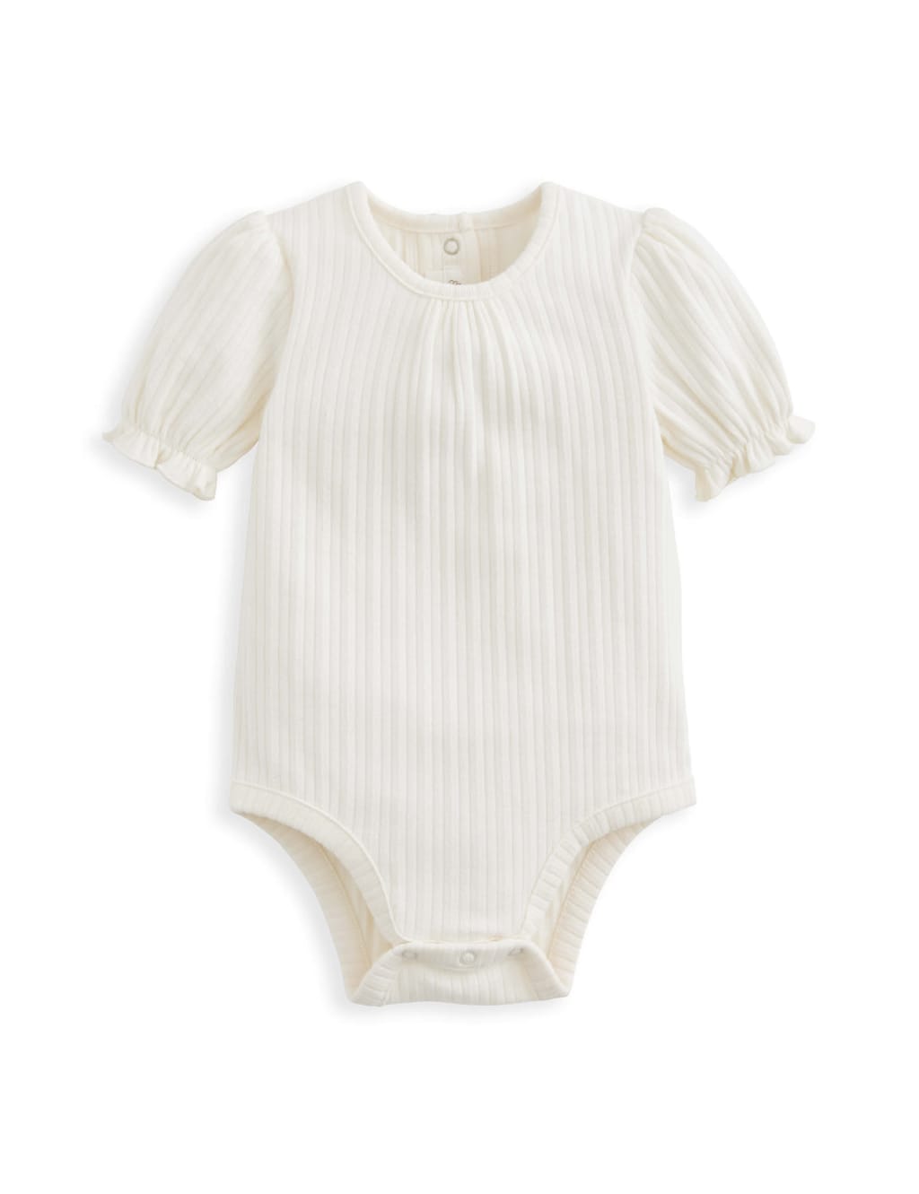 Cotton Rich Ribbed Frill Bodysuit (0 Mths-3 Yrs) 2 of 2