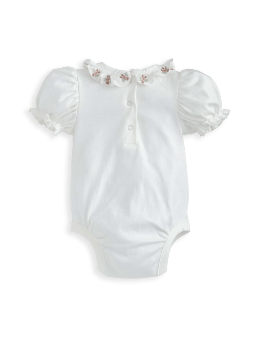 Pure Cotton Embroidered Frill Bodysuit (0 Mths-3 Yrs) 3 of 3