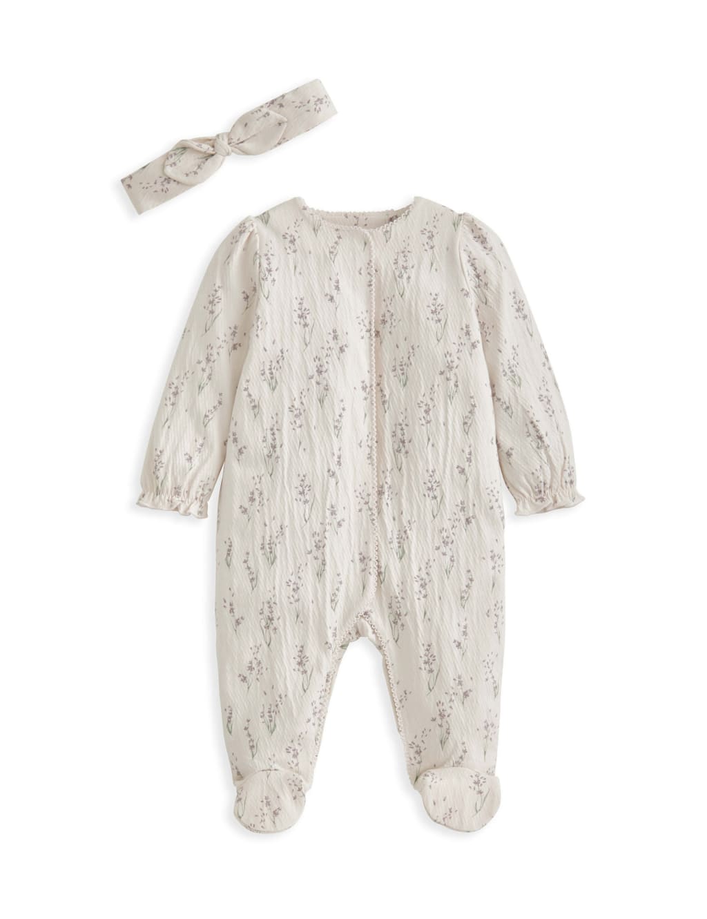2pc Cotton Rich Patterned Sleepsuit (0-12 Mths) 2 of 4