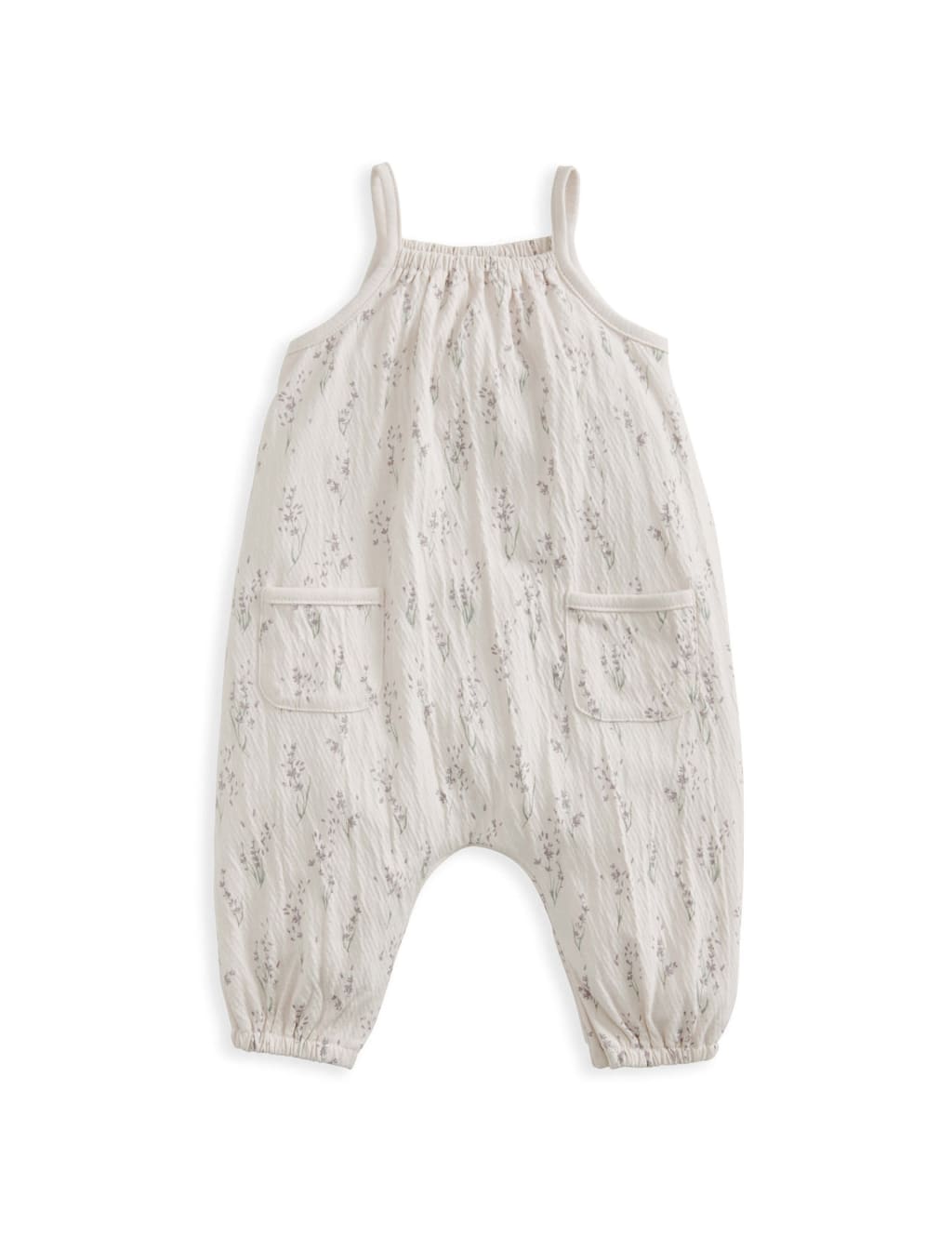 Cotton Rich Floral Romper (0-24 Mths) 2 of 2