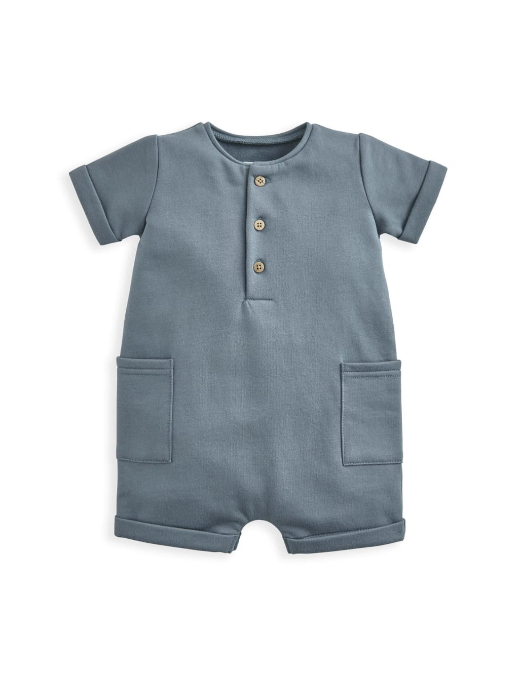 Pure Cotton Shortie Romper (0-12 Mths) 2 of 2