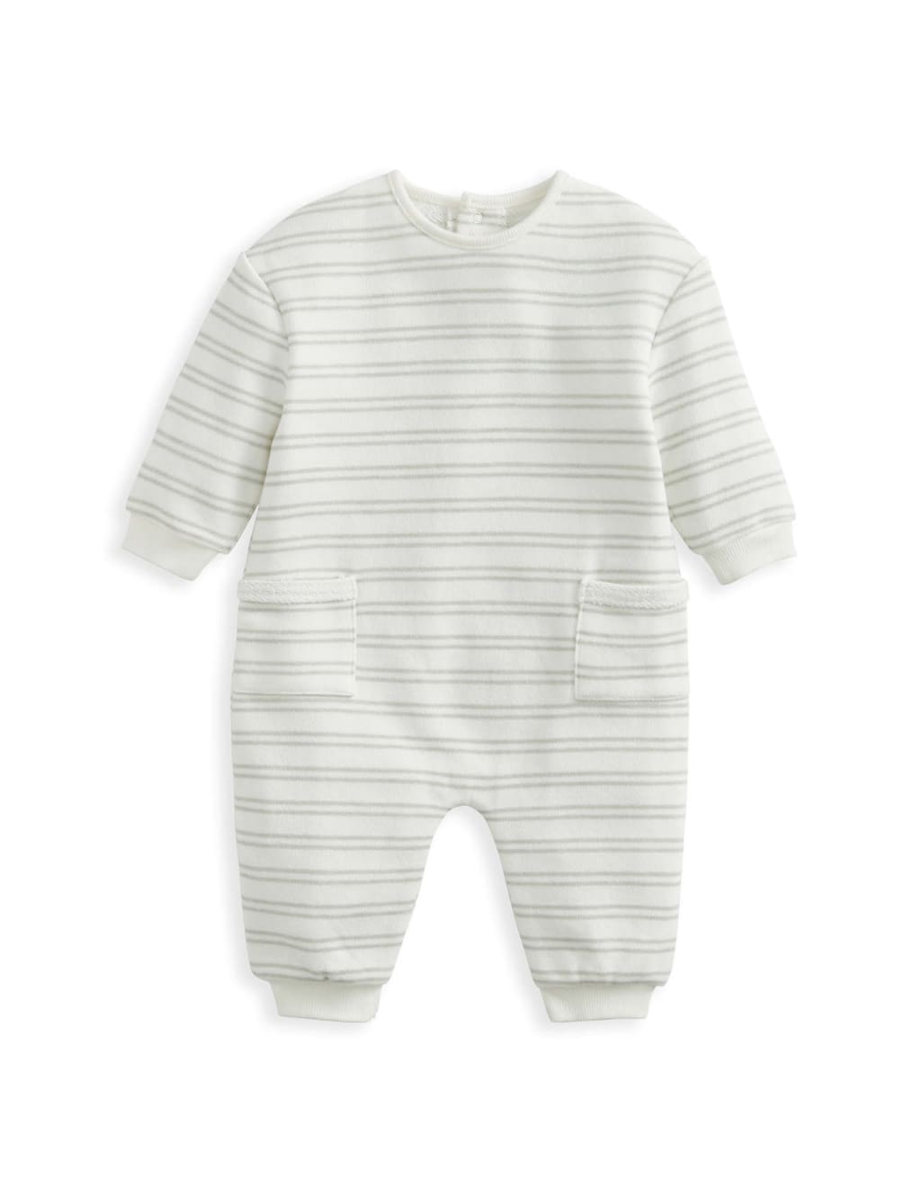 Cotton Rich Striped Romper (0-12 Mths) 2 of 2