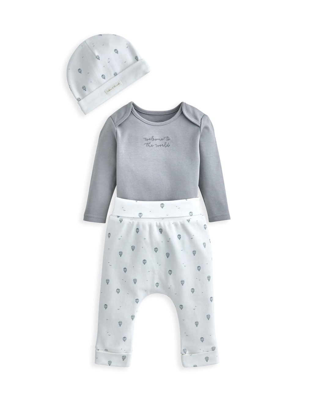3pc Pure Cotton Balloon Outfit (0-6 Mths) 2 of 5