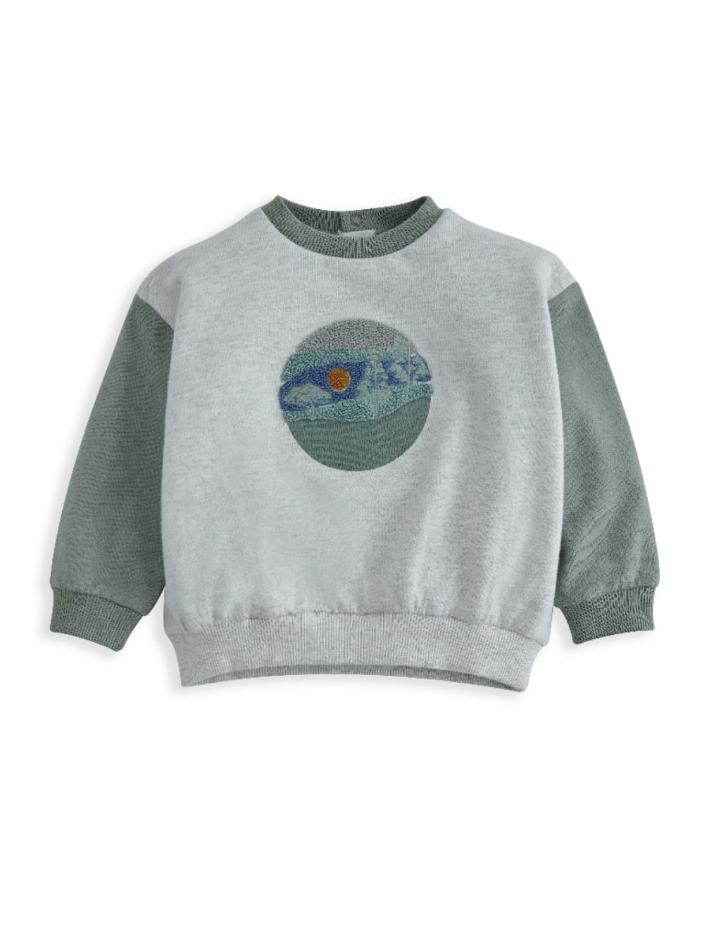 Pure Cotton Embroidered Sweatshirt (0-3 Yrs) 2 of 2