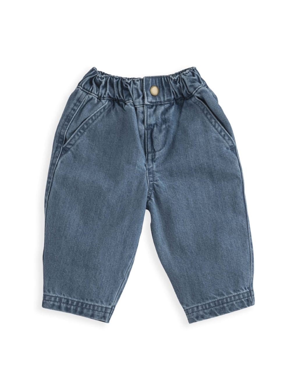 Pure Cotton Elasticated Waist Jeans (0-3 Yrs) 2 of 3