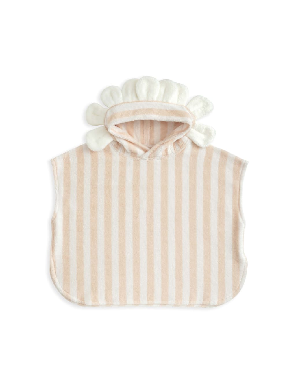Pure Cotton Striped Petal Towelling Poncho 2 of 2