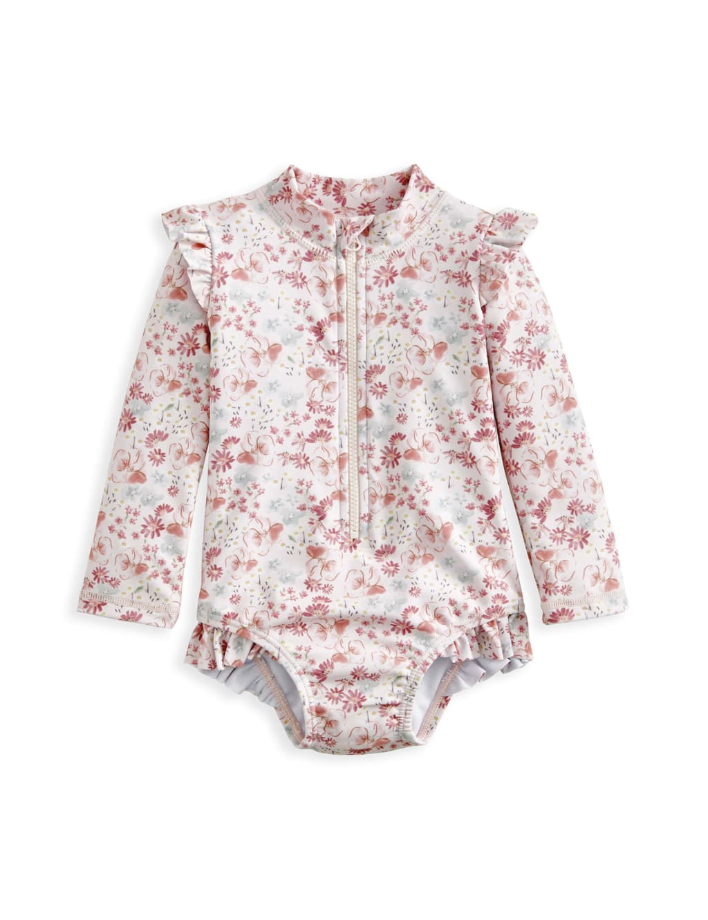 Floral Long Sleeve Swimsuit (0-3 Yrs) 2 of 2