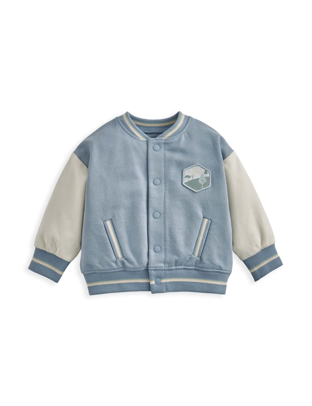 Pure Cotton Appliqué Baseball Jacket (0 Mths-3 Yrs) 2 of 3