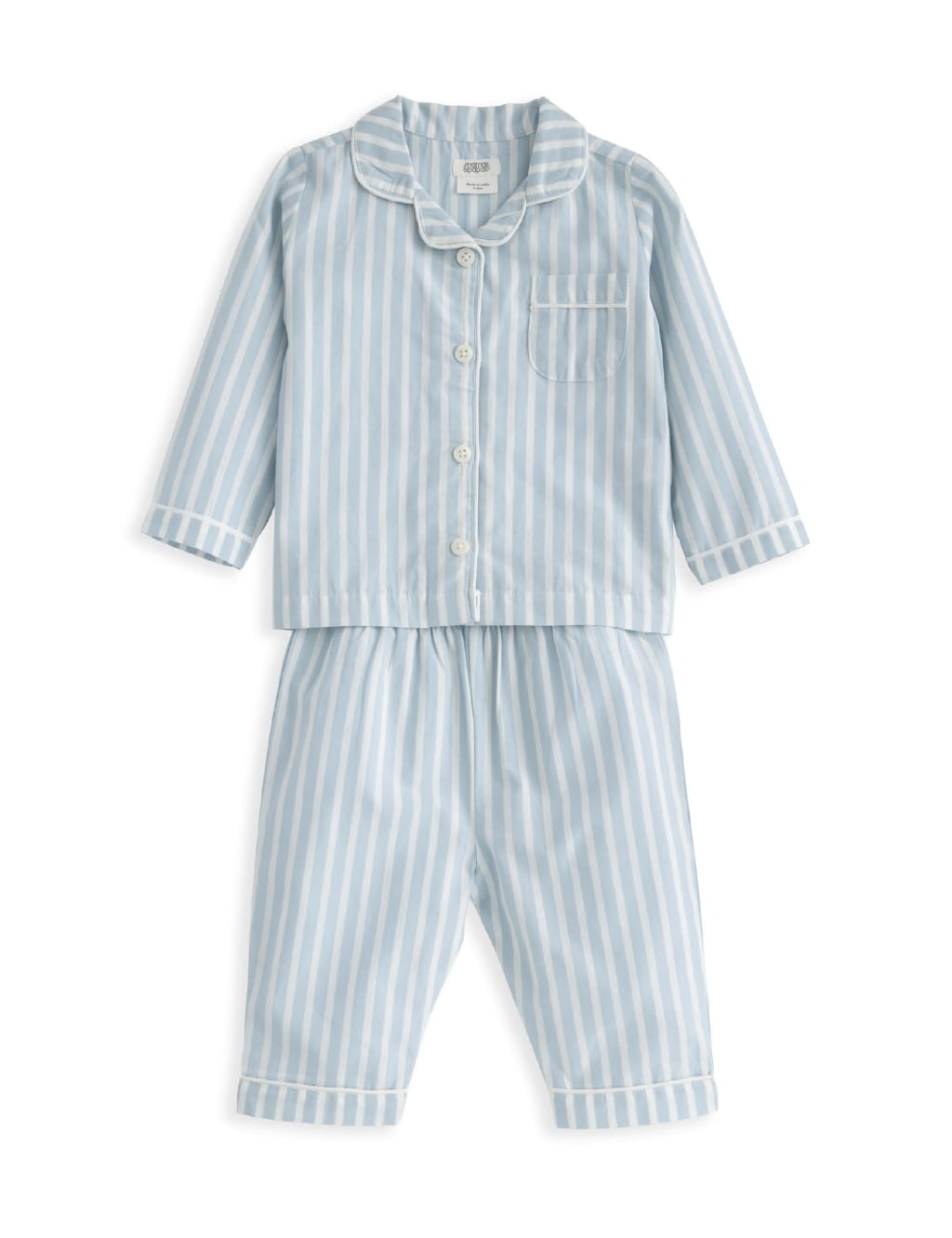 Pure Cotton Striped Pyjamas (3-36 Mths) 2 of 4