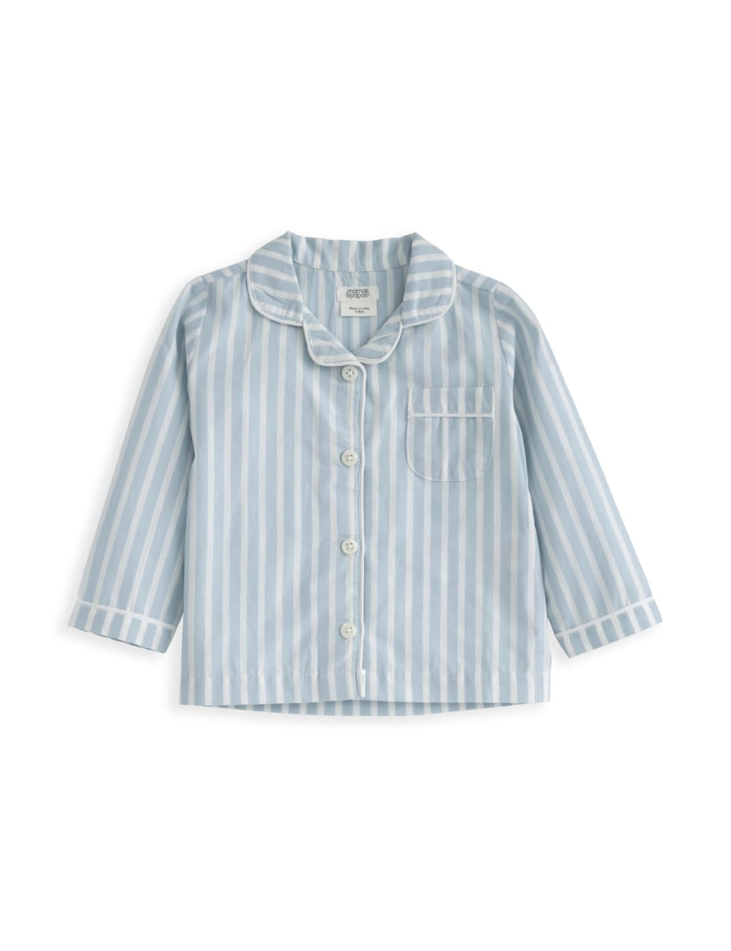 Pure Cotton Striped Pyjamas (3-36 Mths) 3 of 4