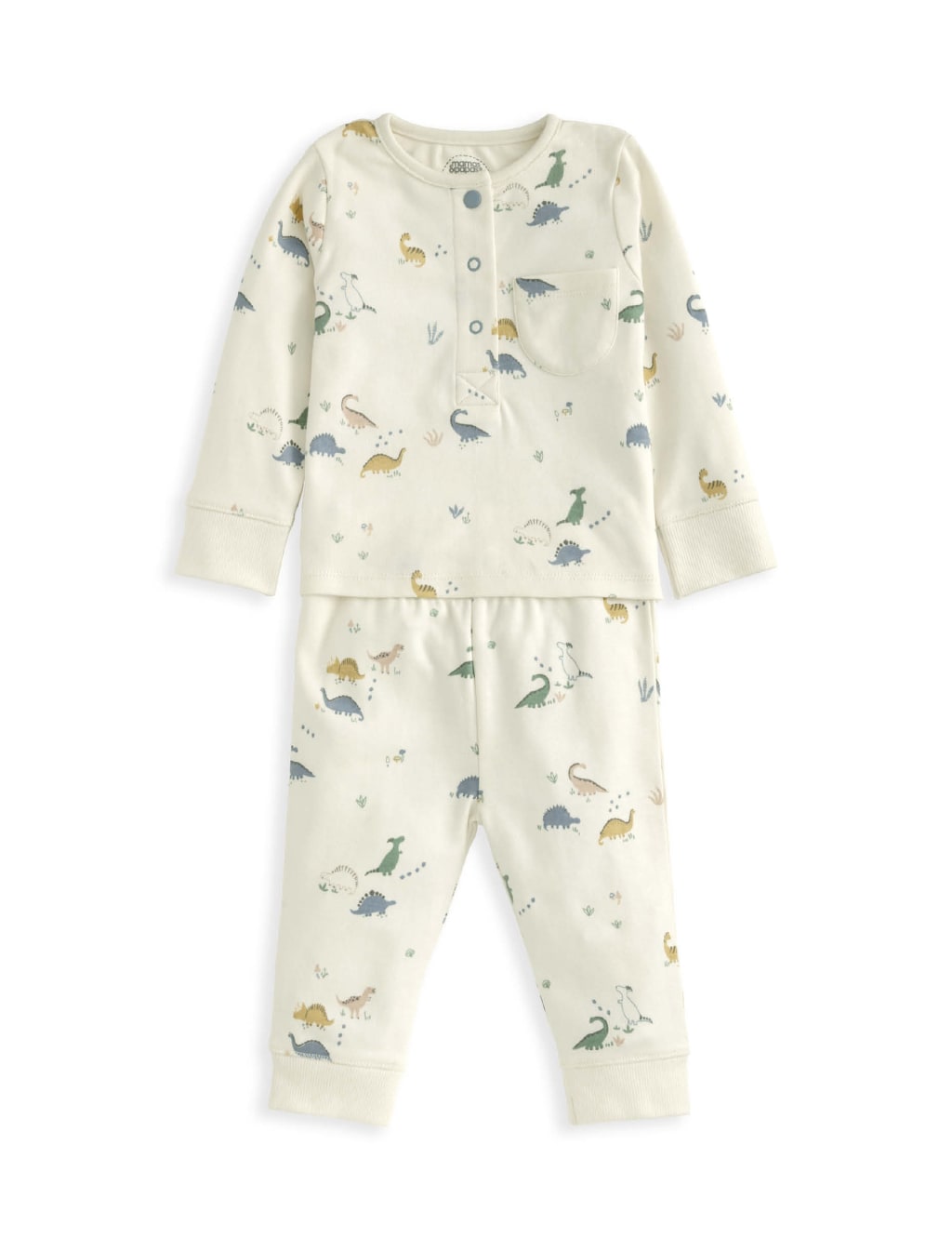 Pure Cotton Dinosaur Pyjamas (3-36 Mths) 2 of 4
