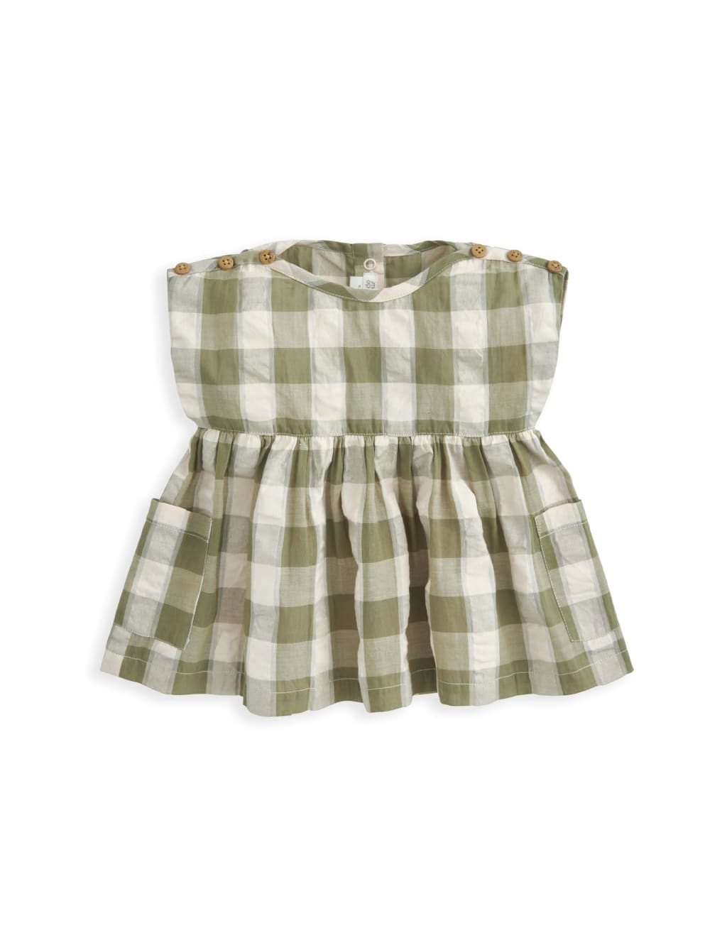 Pure Cotton Gingham Dress and Bloomers (0 Mths-3 Yrs) 3 of 4