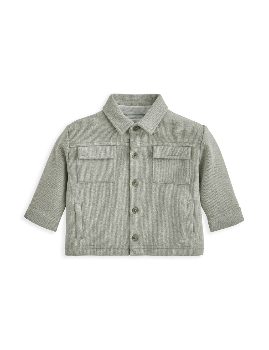 2pc Cotton Blend Shacket & T-Shirt Set (3-36 Mths) 2 of 4