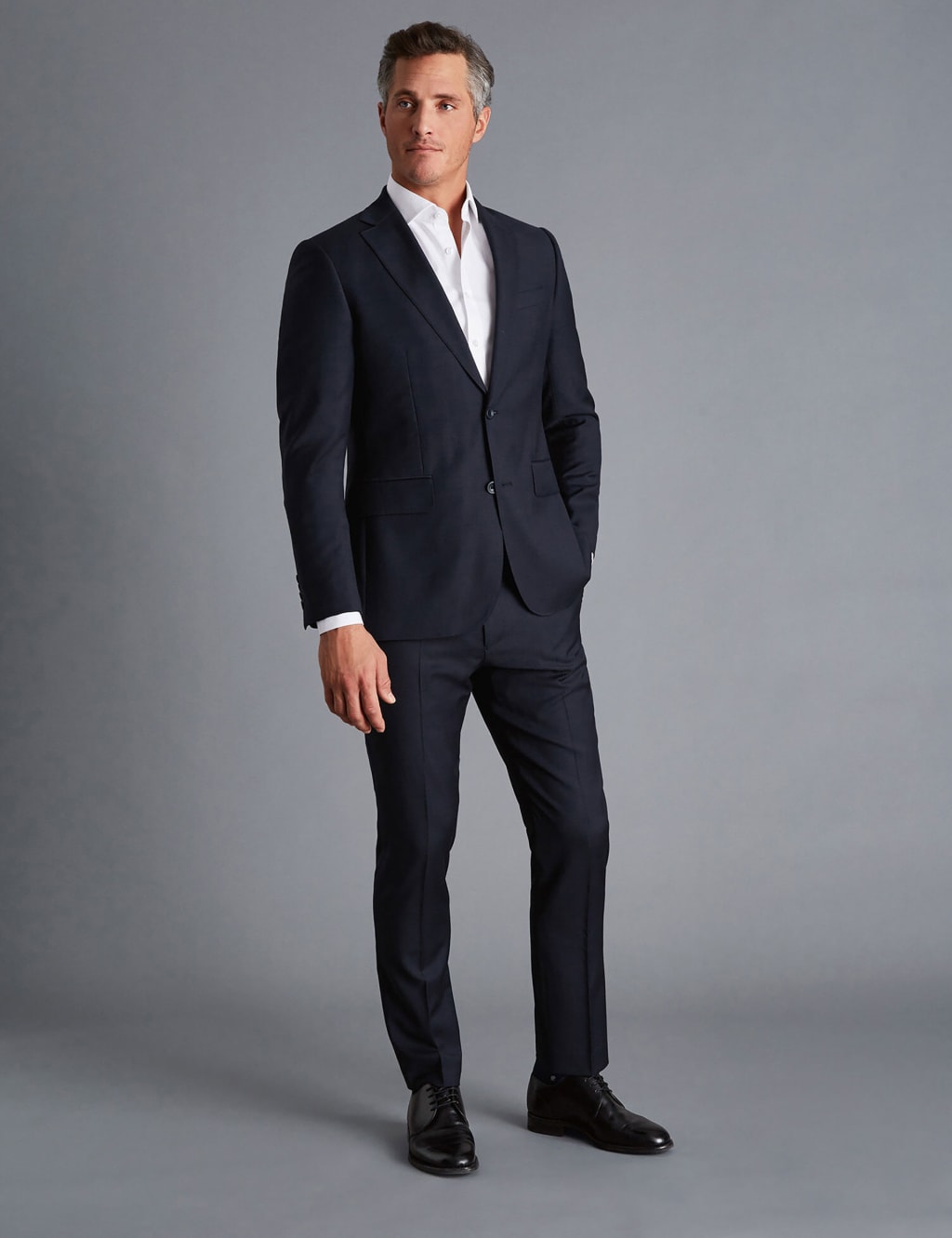 Slim Fit Pure Wool Twill Suit Trousers 1 of 3