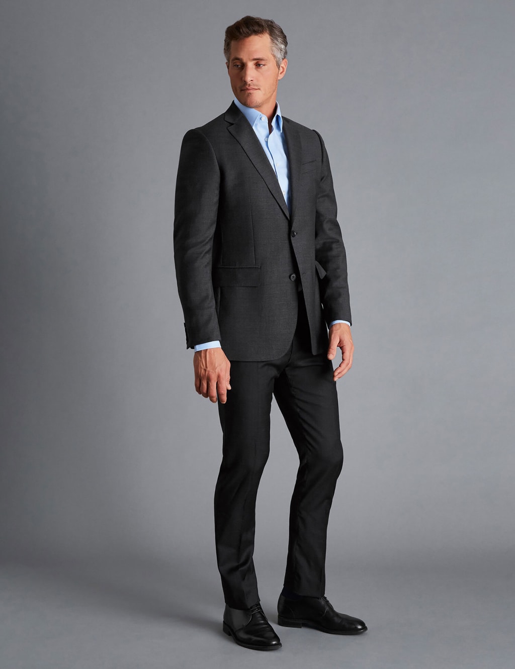 Slim Fit Pure Wool Twill Suit Trousers 1 of 3
