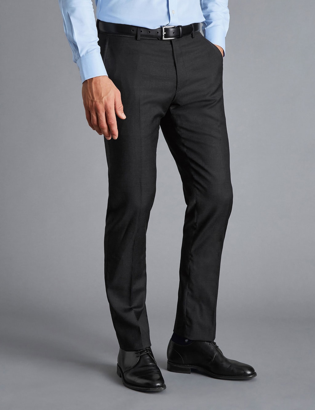 Slim Fit Pure Wool Twill Suit Trousers 2 of 3