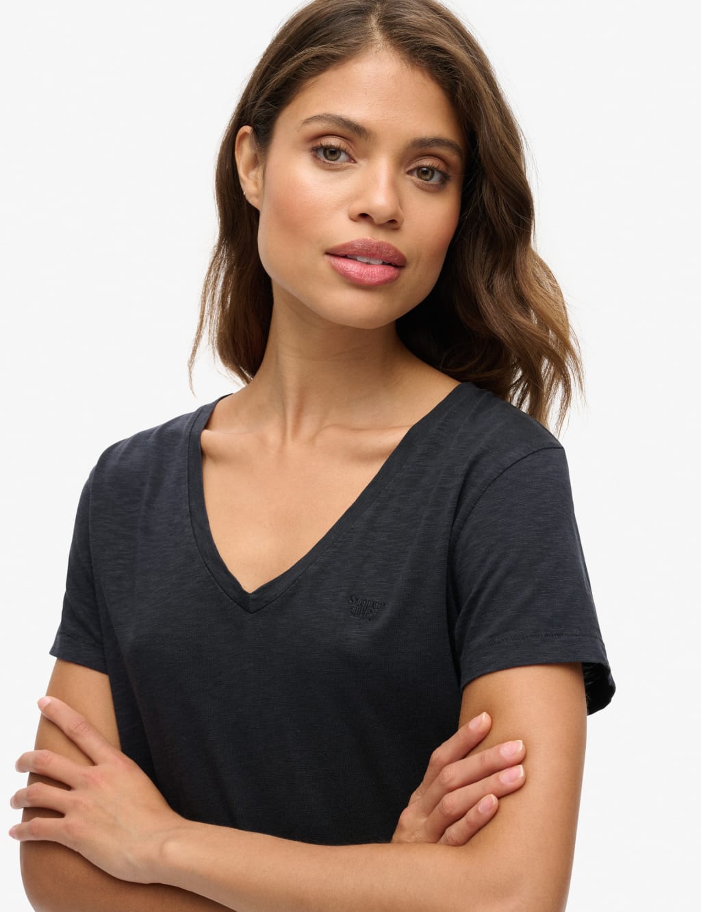Cotton Rich V-Neck Relaxed T-Shirt 2 of 6