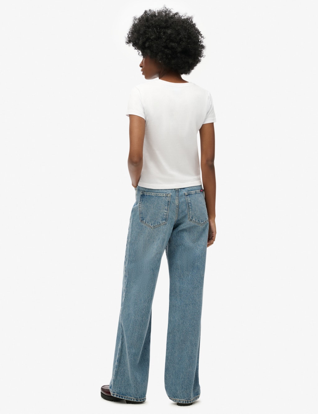 Mid Rise Wide Leg Jeans 4 of 5