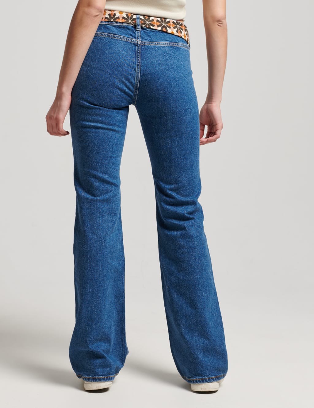 Button Front Flared Jeans 4 of 8