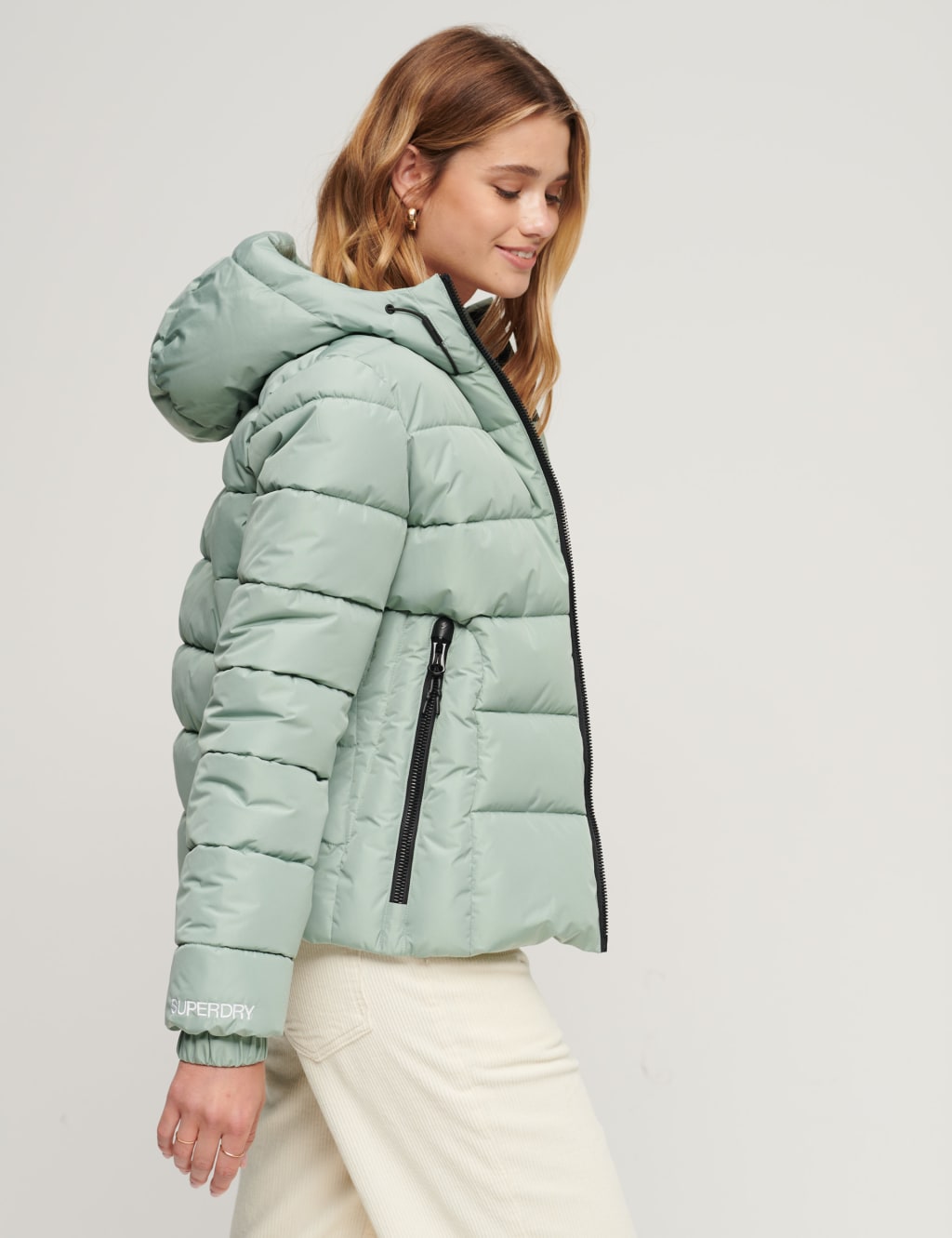 Superdry hooded puffer jacket on sale
