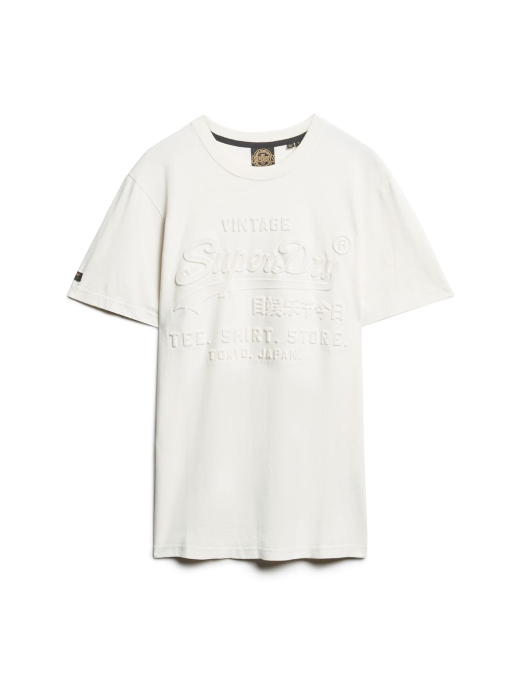 Slim Fit Pure Cotton Embossed T-Shirt 2 of 6