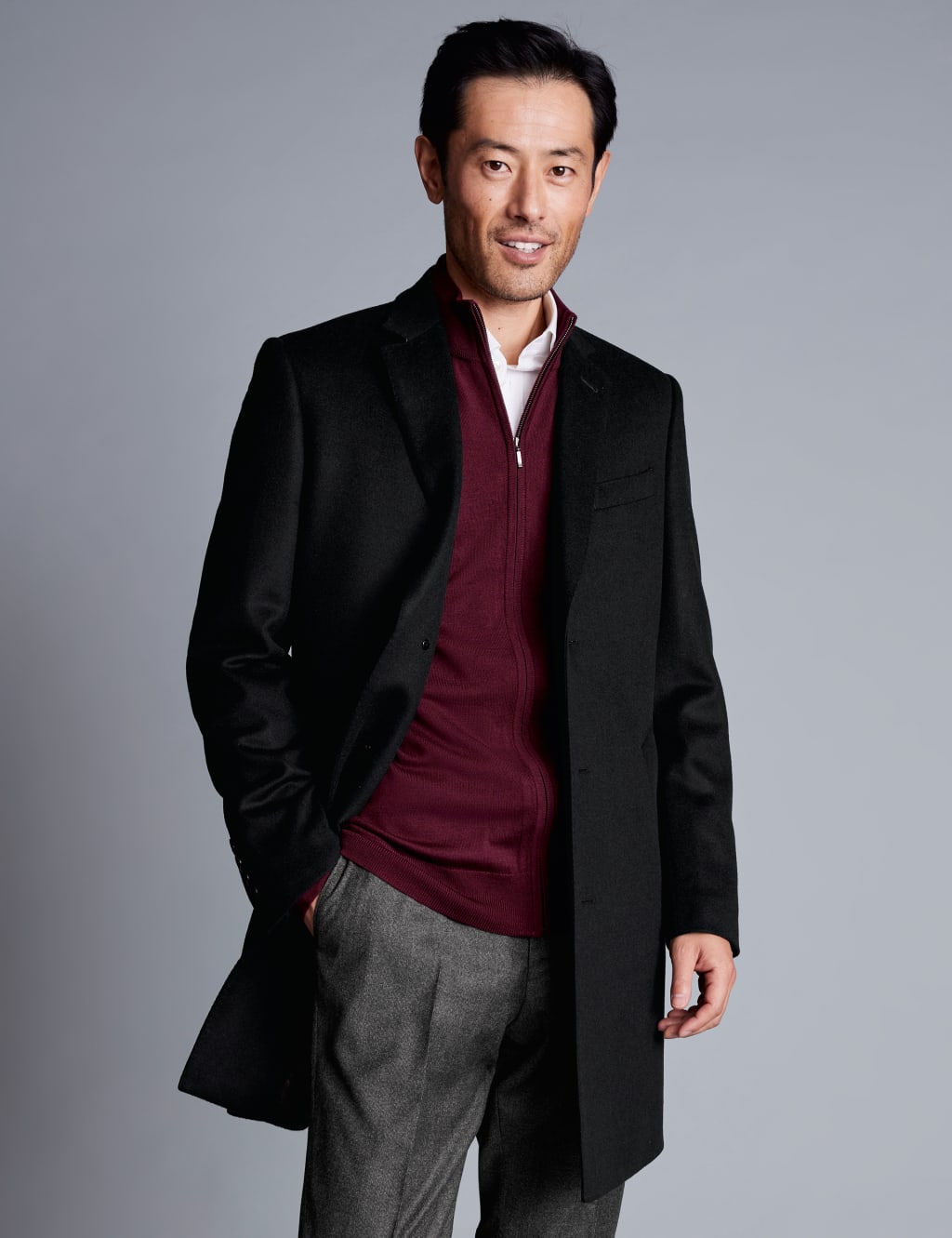 Pure Wool Overcoat Charles Tyrwhitt M S
