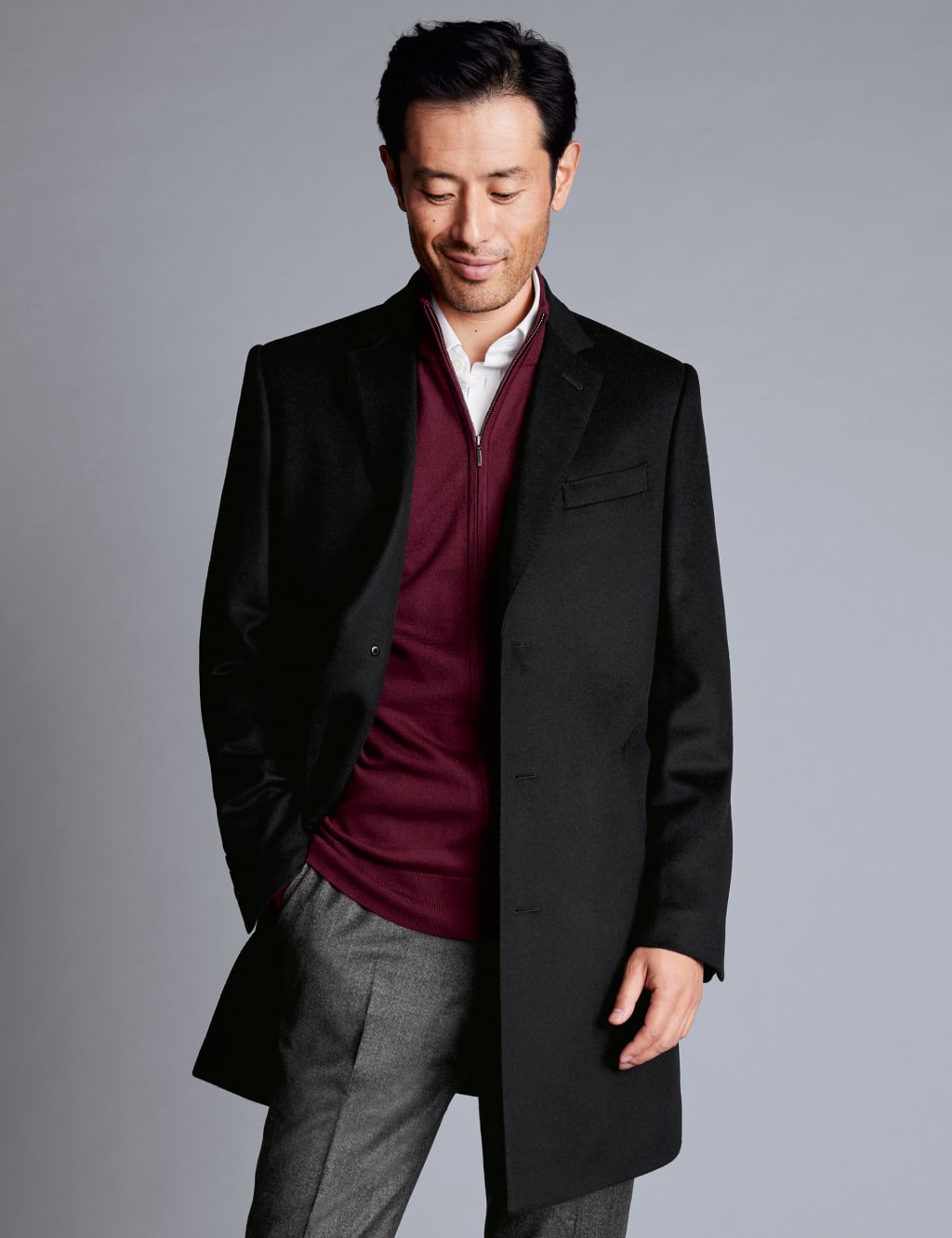 Pure Wool Overcoat Charles Tyrwhitt M S