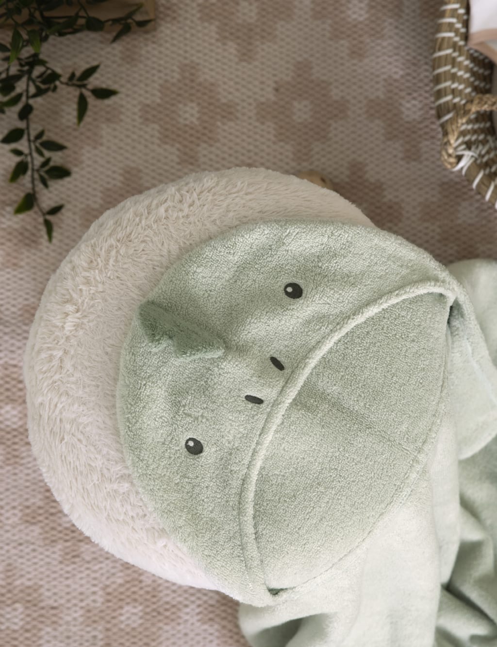 Hooded Dinosaur Baby Towel 4 of 5