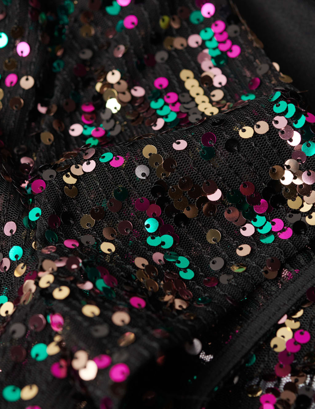 Sequin High Neck Mini T-Shirt Dress 7 of 7